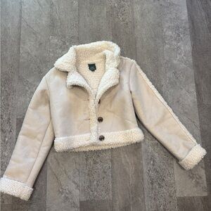 Wild Fable Cream Fleece Jacket